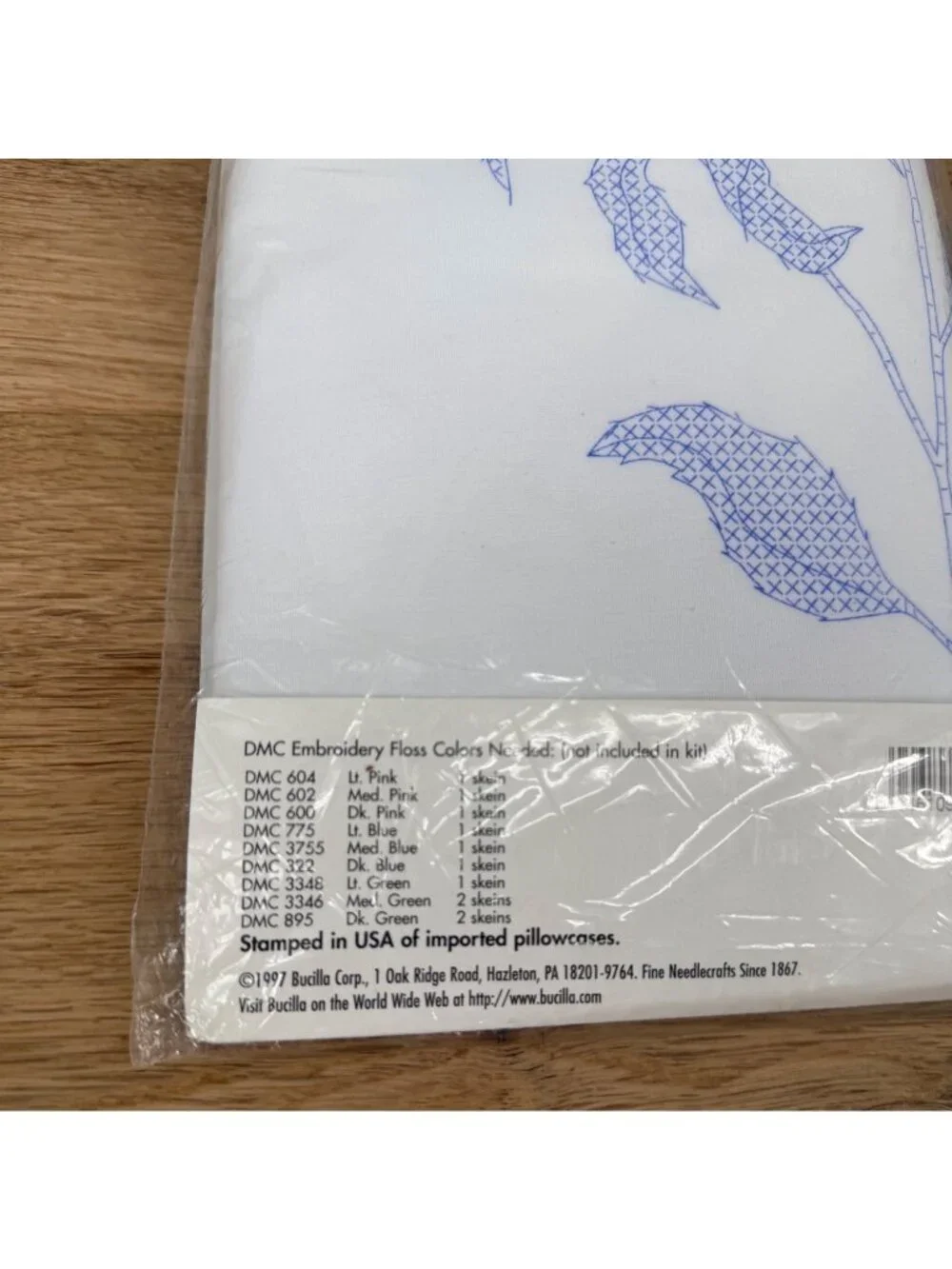 Bucilla VTG Roses Pillowcase Pair Stamped Cross Stitch Kit 64234 Special Edition